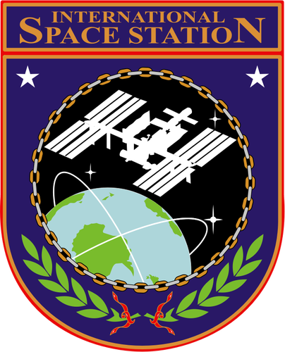 Vector drawing of ISS insignia